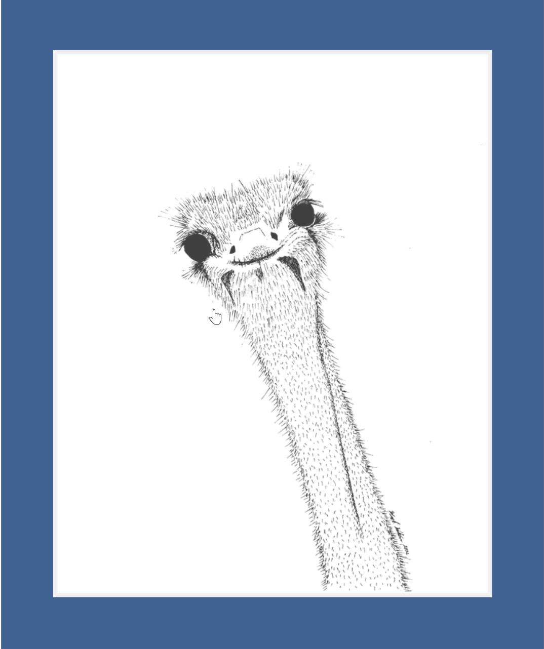 Derpy Ostrich (print)